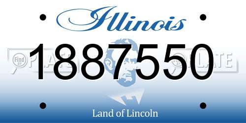 1887550 Illinois License Plate