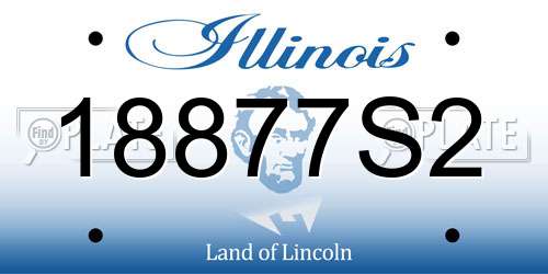 18877S2 Illinois License Plate