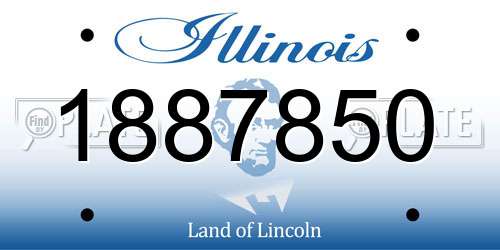 1887850 Illinois License Plate