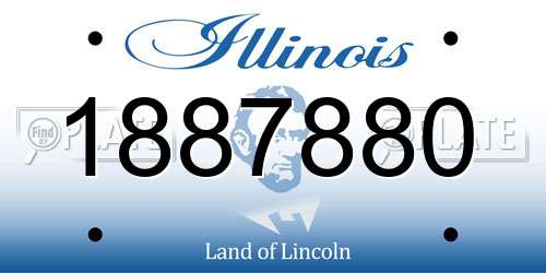 1887880 Illinois License Plate