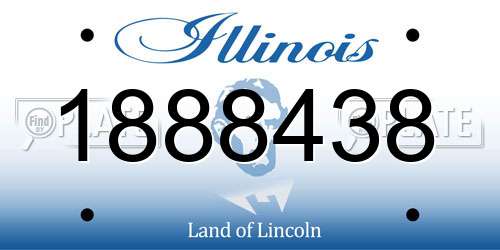 1888438 Illinois License Plate