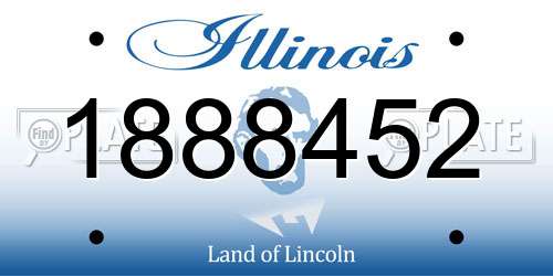 1888452 Illinois License Plate