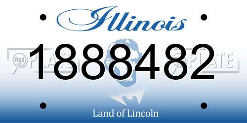 1888482 Illinois License Plate