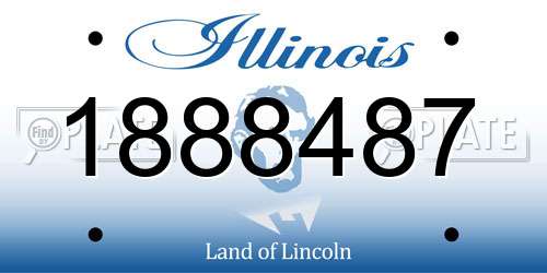 1888487 Illinois License Plate