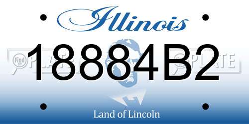 18884B2 Illinois License Plate