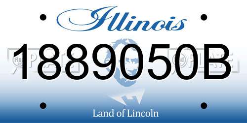 1889050B Illinois License Plate