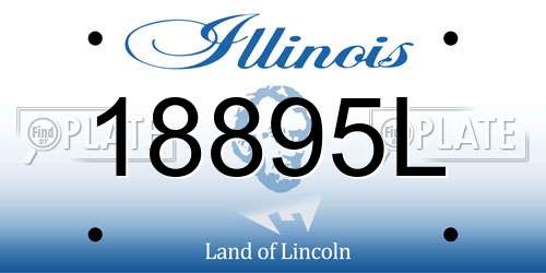 18895L Illinois License Plate