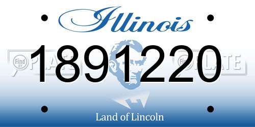 1891220 Illinois License Plate