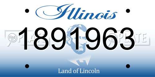 1891963 Illinois License Plate