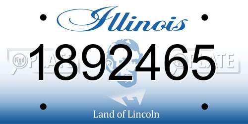 1892465 Illinois License Plate
