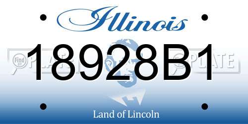 18928B1 Illinois License Plate