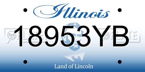 18953YB Illinois License Plate