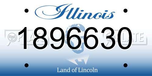 1896630 Illinois License Plate