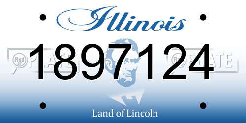 1897124 Illinois License Plate