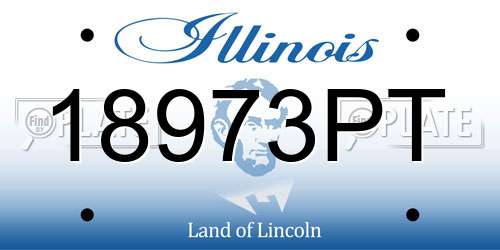 18973PT Illinois License Plate