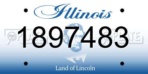 1897483 Illinois License Plate
