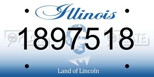 1897518 Illinois License Plate