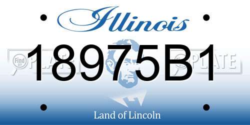 18975B1 Illinois License Plate