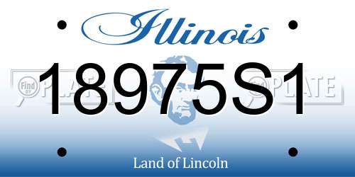 18975S1 Illinois License Plate