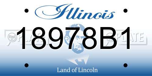 18978B1 Illinois License Plate