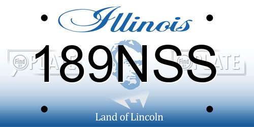 189NSS Illinois License Plate