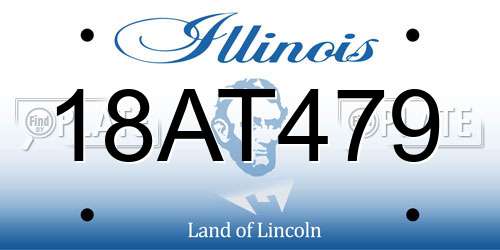18AT479 Illinois License Plate