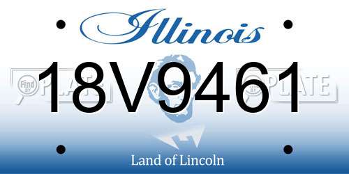 18V9461 Illinois License Plate