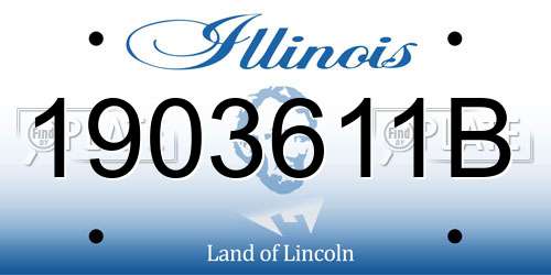 1903611B Illinois License Plate