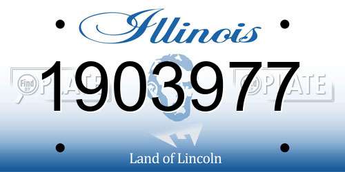 1903977 Illinois License Plate