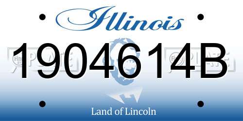 1904614B Illinois License Plate