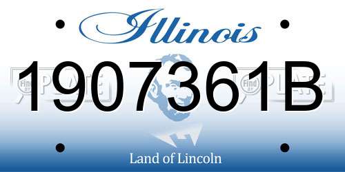 1907361B Illinois License Plate