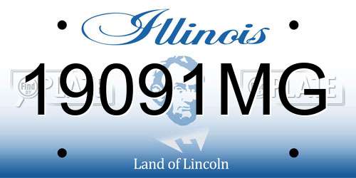 19091MG Illinois License Plate