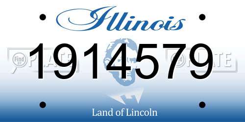 1914579 Illinois License Plate