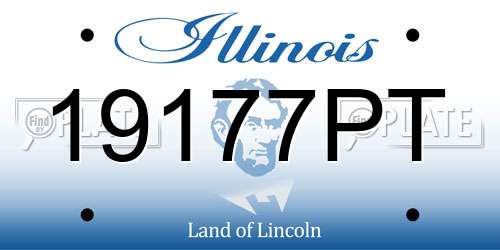 19177PT Illinois License Plate