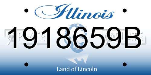 1918659B Illinois License Plate