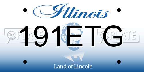 191ETG Illinois License Plate