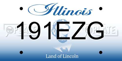 191EZG Illinois License Plate