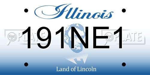 191NE1 Illinois License Plate
