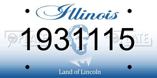 1931115 Illinois License Plate