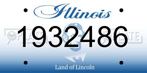 1932486 Illinois License Plate