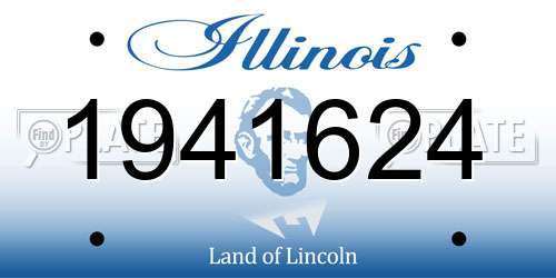 1941624 Illinois License Plate