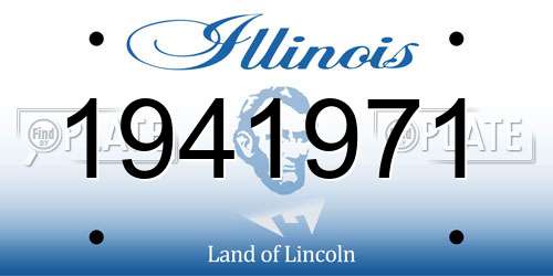 1941971 Illinois License Plate