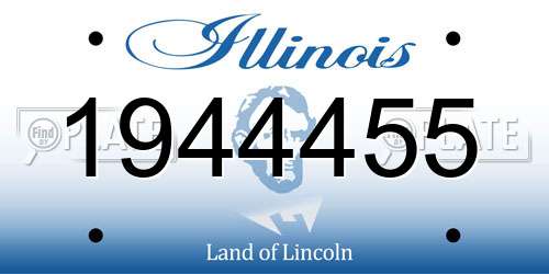 1944455 Illinois License Plate