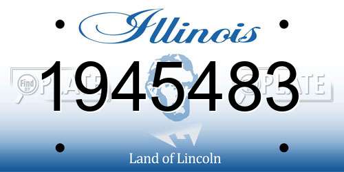 1945483 Illinois License Plate