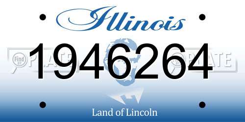 1946264 Illinois License Plate