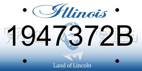 1947372B Illinois License Plate