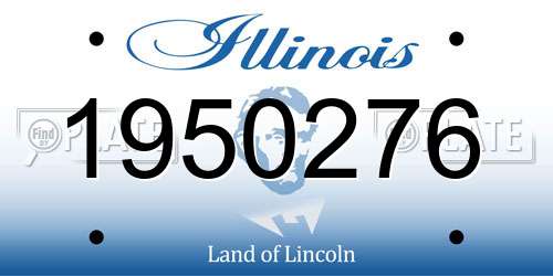 1950276 Illinois License Plate