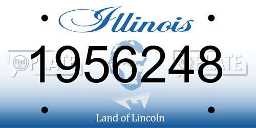 1956248 Illinois License Plate