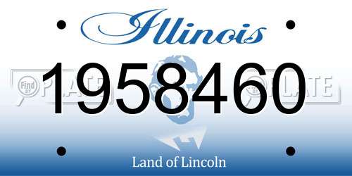 1958460 Illinois License Plate