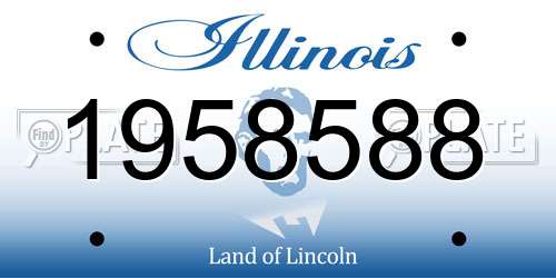1958588 Illinois License Plate